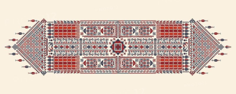 Tatreez, decorative Palestinian embroidery symbol