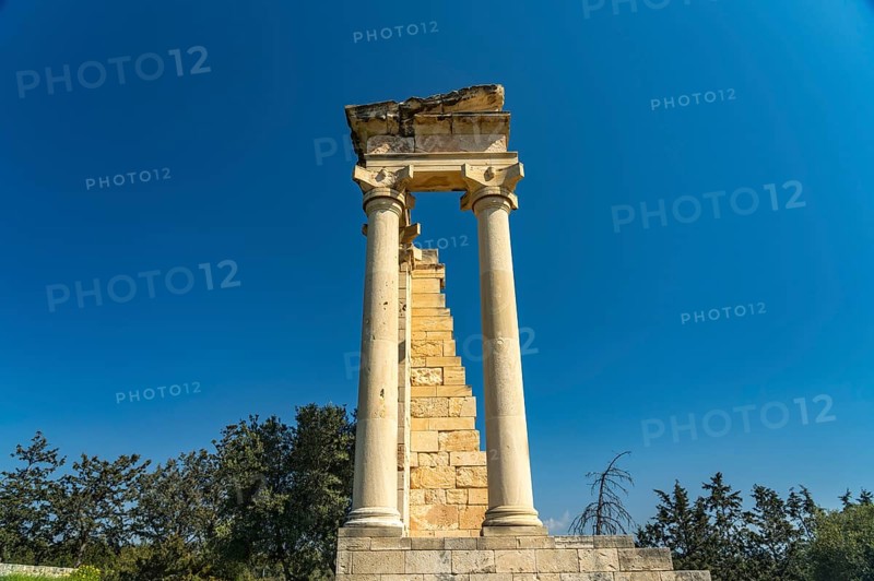 Sanctuary and temple of Apollo Hylates in the ancient city of Kourion, Episkopi, Cyprus, Europe