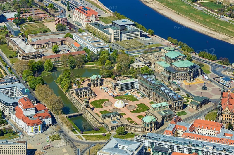 Dresden Old Town with Zwinger and Semper Opera House