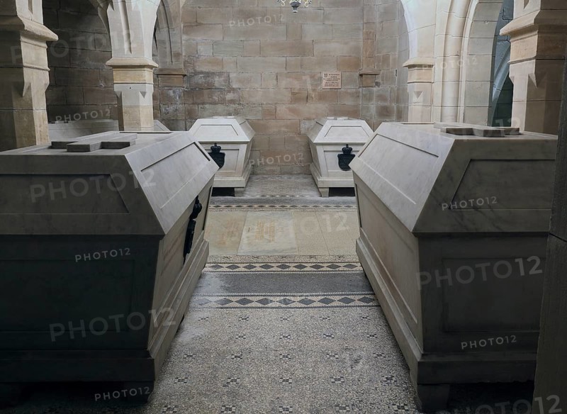 Koháry crypt under the church of St. Augustin in Coburg, burial place of the Catholic line of the Coburg ducal house, Upper Franconia, Bavaria, Germany, Europe