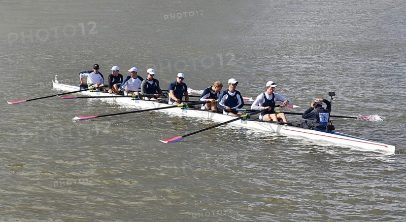 Rowing Eight, Rowing 8, USA National Team at the Canal Cup on the Kiel Canal. Rowing competition at the toughest race in the world between Breiholz and Rendsburg, Germany, Europe