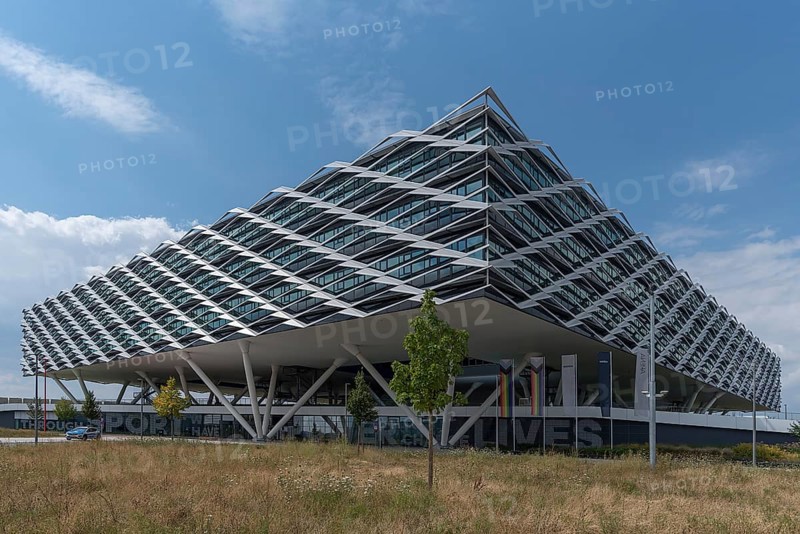Modern Adidas administration building, Herzogenaurach, Middle Franconia, Bavaria, Germany, Europe