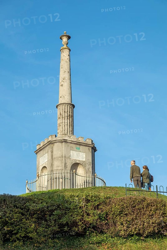Obelisk on Dane John Mound, Canterbury, Kent, England, United Kingdom, Europe