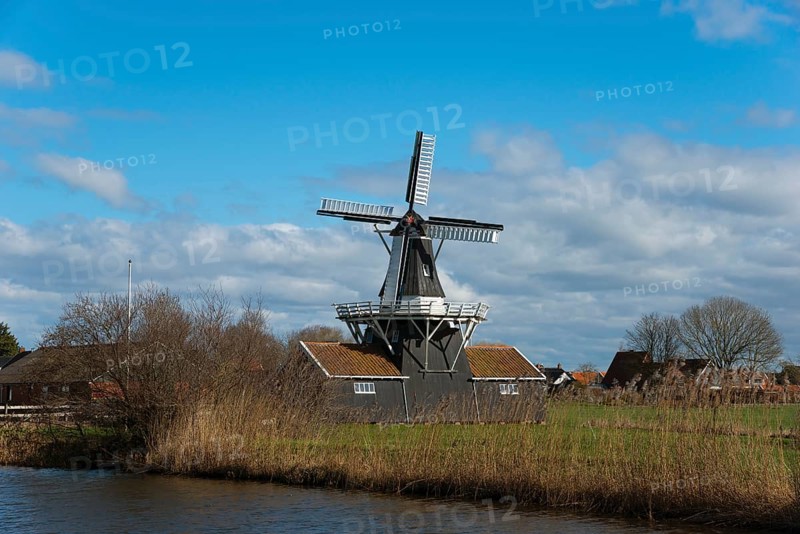 Bovenrijge mill, sawmill, polder mill, hulling mill and grain mill, Ten Boer, Groningen, Netherlands