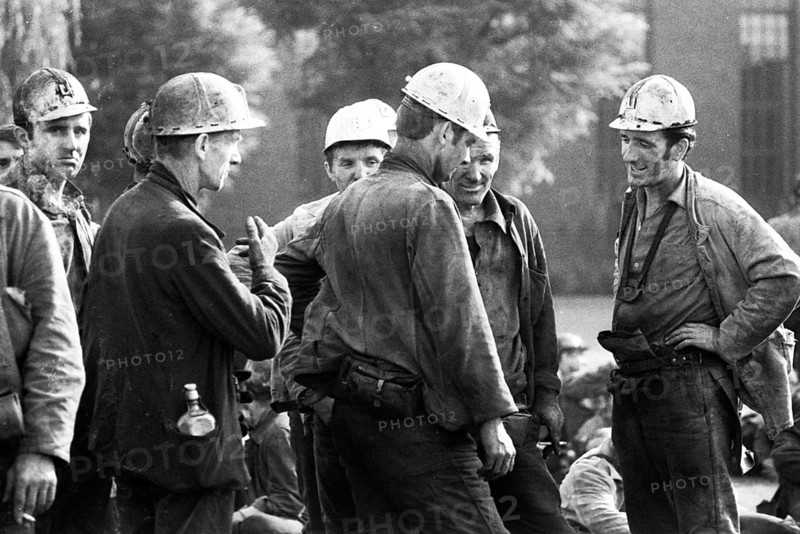 The spontaneous strike, here on 10.9.1969 by the miners of the Minister Stein colliery, was one of the starting points of the strike movement of what later became known as the September strikes in the coalfield, Germany, Europe