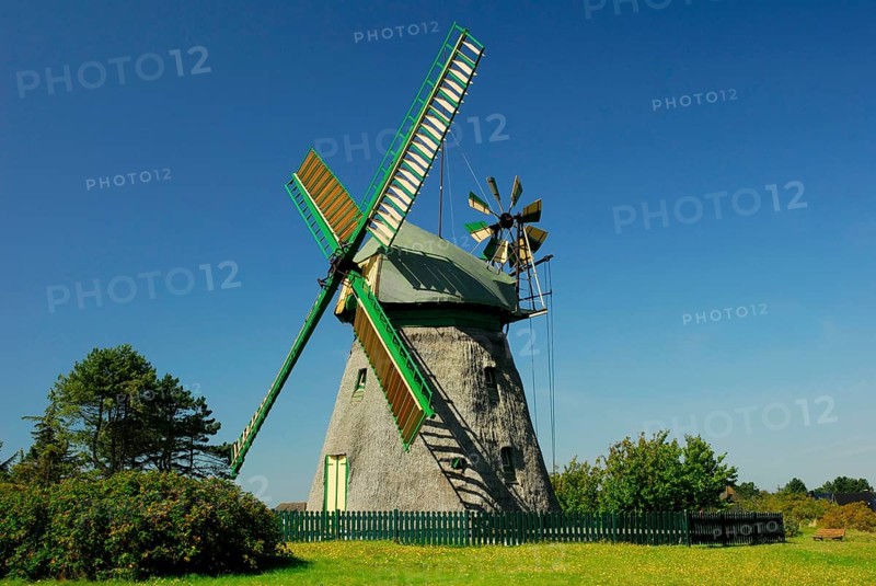 Windmill, Museum of Local History, Amrum Island, North Frisia, Schleswig-Holstein, Germany, Europe