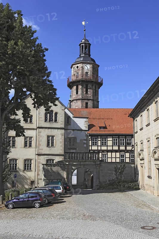 Bertholdsburg Castle in Schleusingen, Hildburghausen County, Thuringia, Germany, Europe