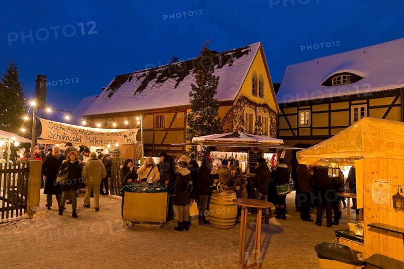 The Christmas market in the old village centre in Dresden Loschwitz, is organised annually by the Elbhangfestverein in traditional form, based on models by Ludwig Richter