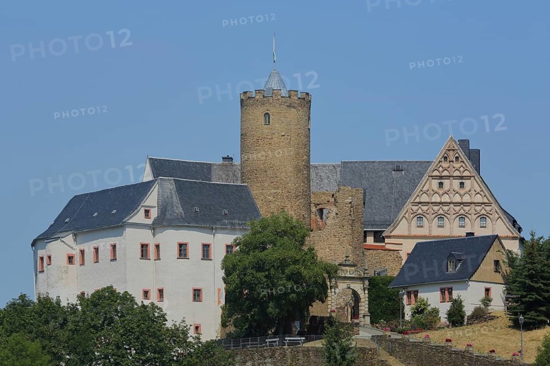 Scharfenstein Castle, Drebach, Ore Mountains, Saxony, Germany, Europe