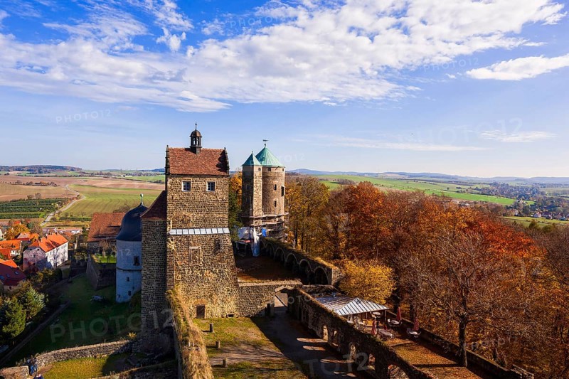 Stolpen Castle in autumn