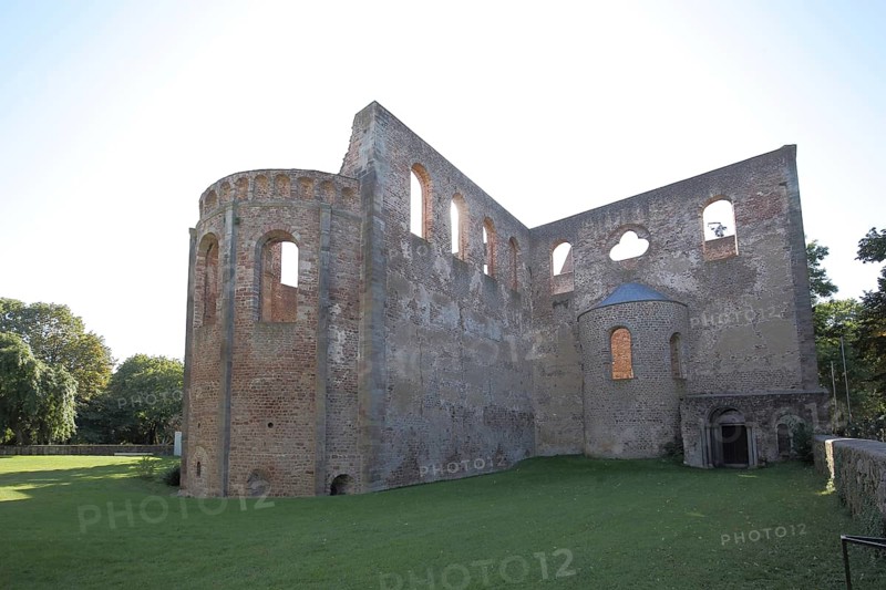 Carolingian Abbey Ruins and Landmark in Bad Hersfeld, Hesse, Germany, Europe