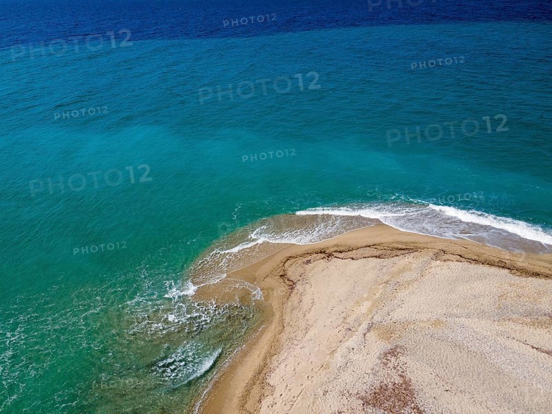 Aerial view, Cape Possidi, Kassandra, Chalkidiki, Greece, Europe