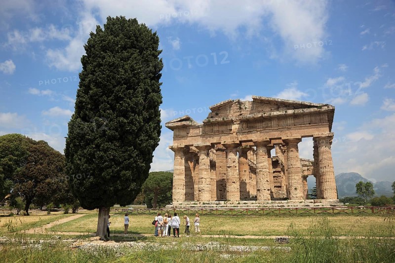 Temple of Poseidon, 2nd Temple of Hera, in Paestum, Campania, Italy, Europe
