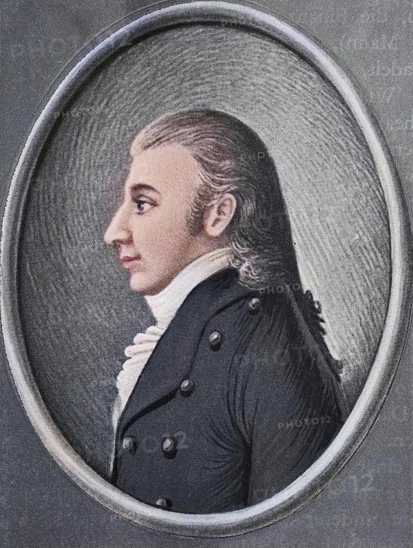 Johann Christoph Friedrich von Schiller, 1759-1805, German poet, philosopher, physician, historian and playwright, Historical, digital reproduction of an original from the 19th century, original date not known