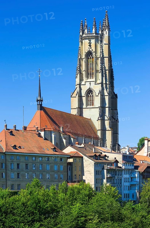 St. Nicholas Cathedral, Fribourg, Canton Fribourg, Switzerland, Europe