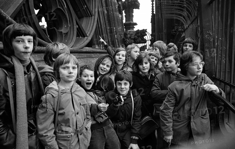As part of the Latin course, this class of the Max-Planck-Gymnasium in Dortmund visited the Roemisch-Germanisches Museum and Cologne Cathedral in Cologne on 19 January 1975