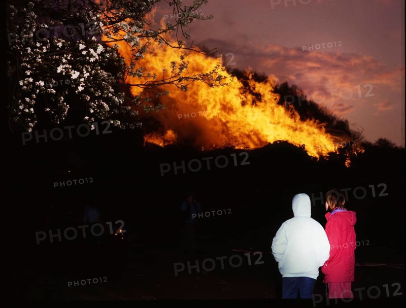 DEU, Germany: The historical slides from the times 80-90s . a.o. Iserlohn. Easter fire 80s