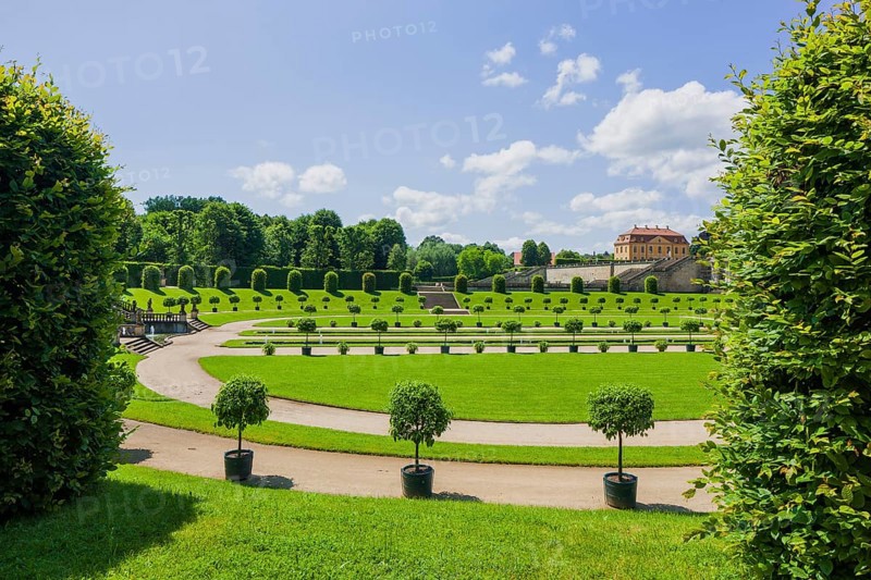 The Großsedlitz Baroque Garden with the Friedrichschlösschen is situated on a hill on the left bank of the Elbe to the south-east of Dresden in Großsedlitz, which belongs to the town of Heidenau in the Free State of Saxony