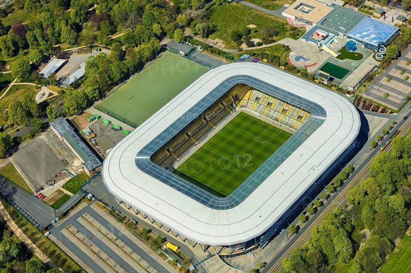 Rudolf Harbig Stadium, the home of Dynamo Dresden