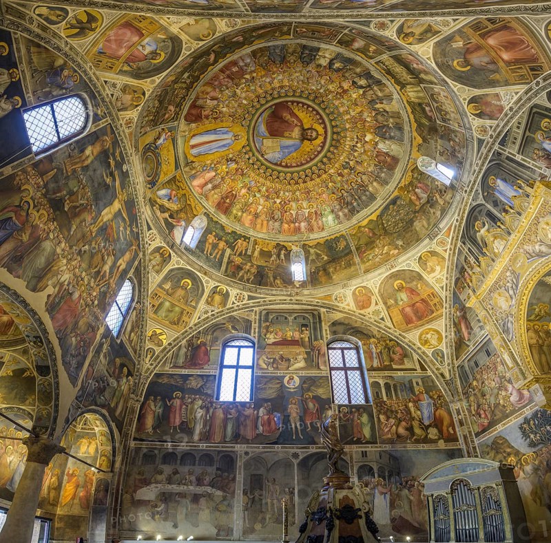 Baptistery of San Giovanni Battista with frescoes by Menabuoi, Padua, Province of Padua, Italy, Europe