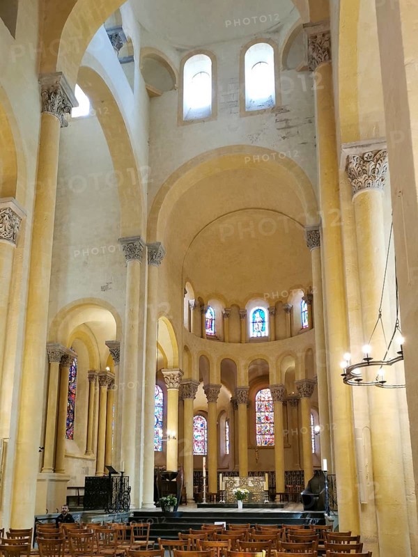 Clermont Ferrand. Romanesque church of Notre Dame du Port. Puy de Dome department. Auvergne Rhone Alpes. France