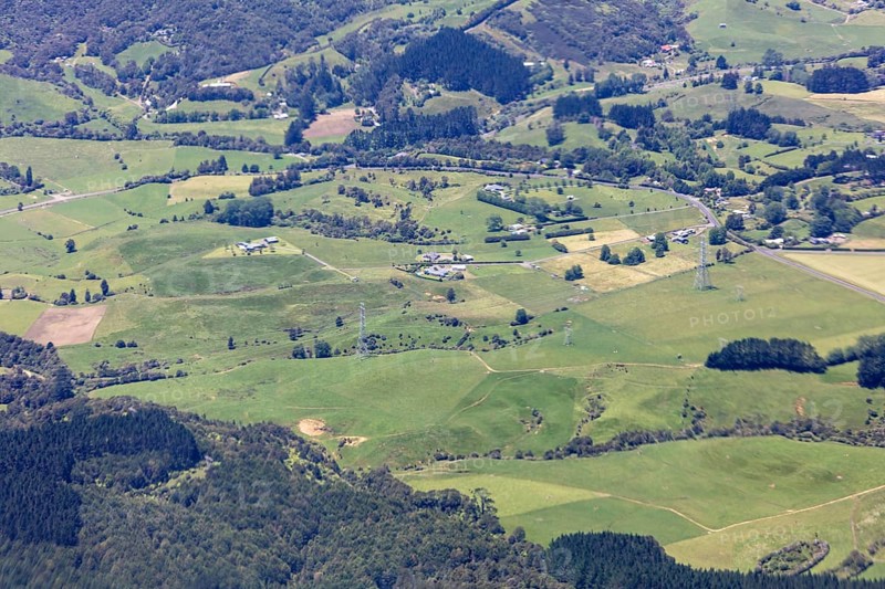 Flug von Christchurch nach Auckland, Neuseeland