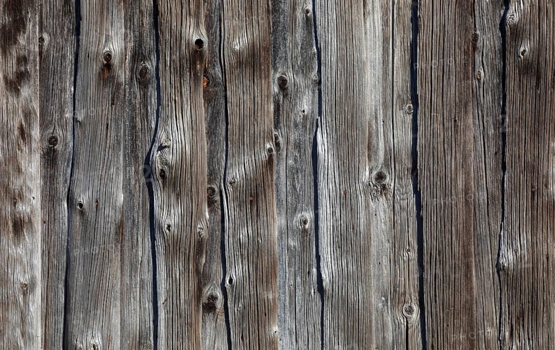 Old weathered wooden boards on a wooden wall, farmhouse, Upper Austria, Austria, Europe
