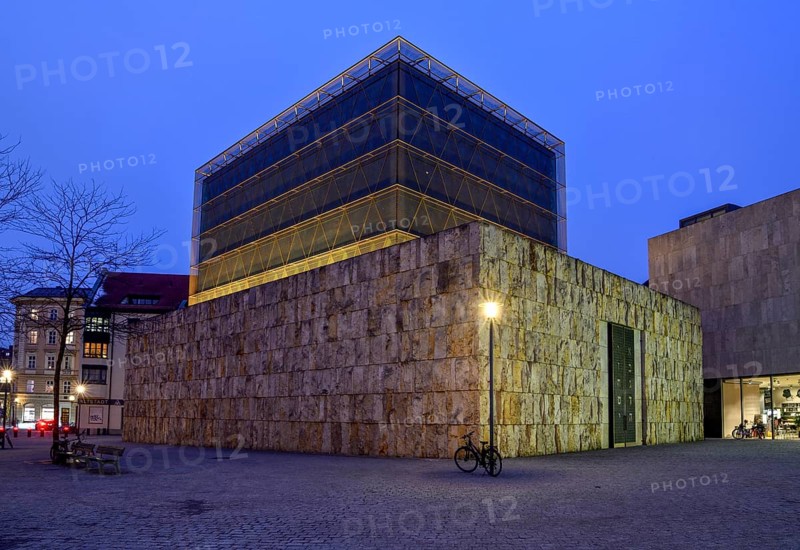 Ohel Jakob Synagogue, Jewish Centre Munich, blue hour, blue hour, Sankt-Jakobs-Platz, Munich, Bavaria, Germany, Europe