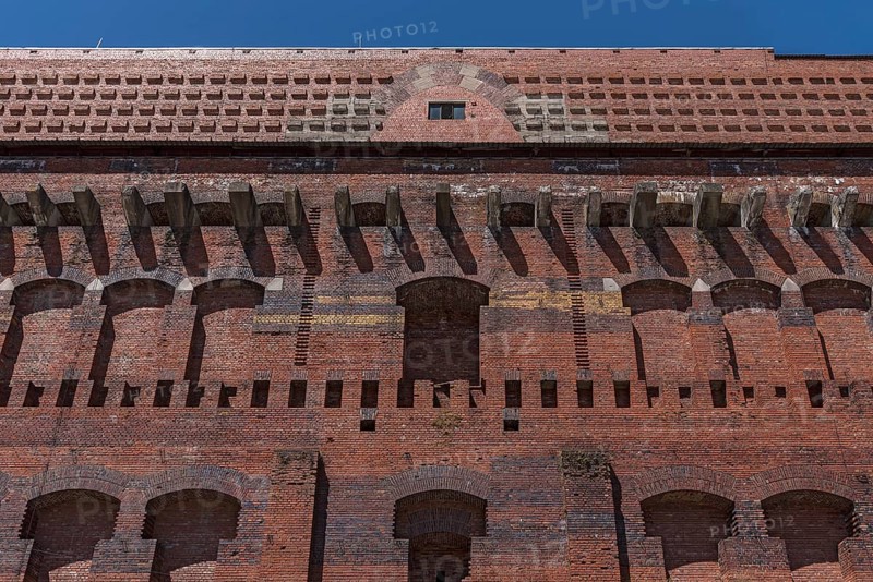 Detail of the masonry of the Congress Hall in the inner courtyard, unfinished National Socialist monumental building on the Nazi Party Rally Grounds, Nuremberg, Middle Franconia, Bavaria, Germany, Europe