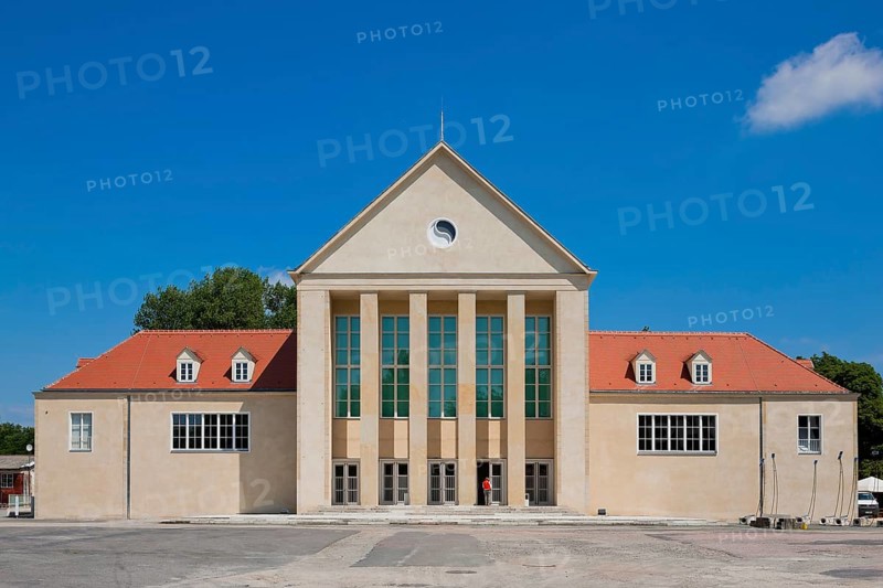 The Hellerau Festival Theatre was built in 1911 in the style of reform architecture in the garden city of Hellerau, which is now part of Dresden. The architect was Heinrich Tessenow. It is considered a major work of 20th century architecture. It is now home to the European Centre for the Arts