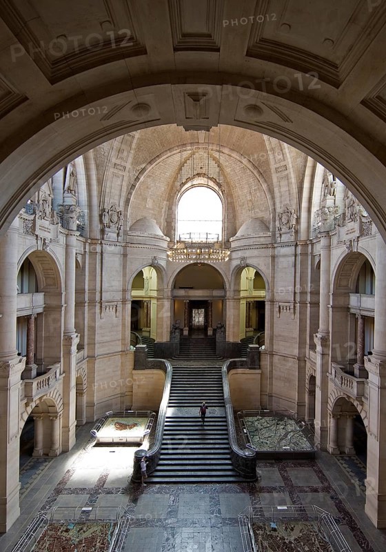 Neues Rathaus, interior view, Wilhelminian palace-like magnificent building in eclectic style, Hanover, Lower Saxony, Germany, Europe
