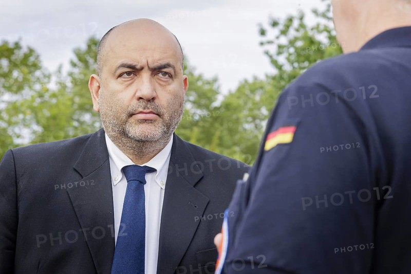 Omid Nouripour, Federal Chairman of Bündnis 90 Die Grünen, Bonn, 18.07.2023. Visit to the Federal Office of Civil Protection and Disaster Assistance., Bonn, Germany, Europe