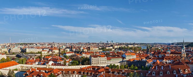 Panorama view of Prague from Prague Castle. Prague, Czech Republic, Europe