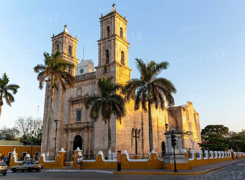 San Servacio Church built 1705, Valladolid, Yucatan, Mexico, Central America