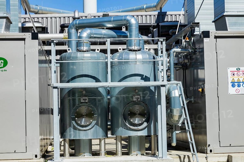 The MVV Dresden GmbH fermentation plant built in 2017. Every year, 25, 000 tonnes of biowaste from Dresden are treated here and turned into biogas and humus