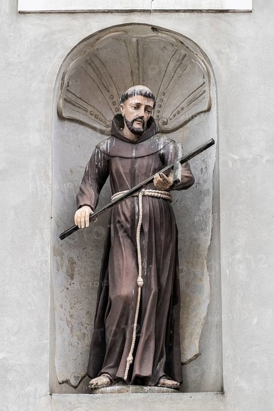 Figure of a saint in the fortress, Osijek, Croatia, Europe