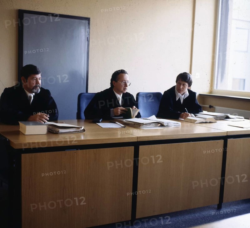DEU, Germany: The historical slides from the times 80-90s events and persons from politics, culture, working life, medicine a.o. Lüdenscheid. Magistrate. MR= yes!