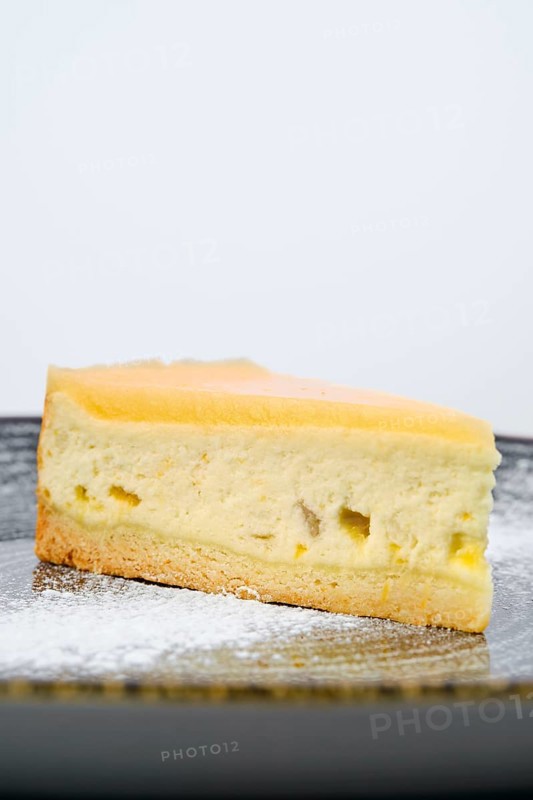 Close up view portion of pumpkin cheese cake
