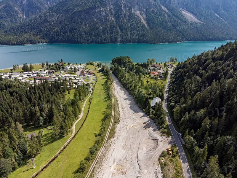 Dry riverbed, Torsäulenbach, Reutte, Ammergau Alps, Tyrol Austria, Plansee, Tyrol, Austria, Europe