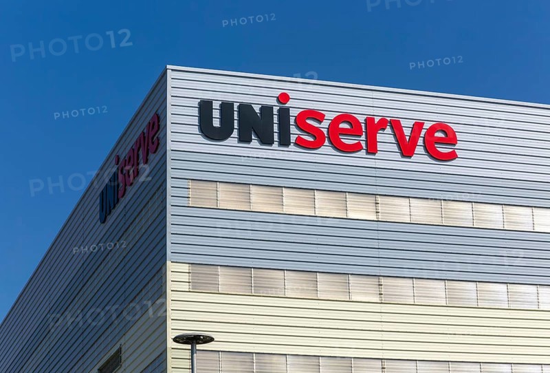 Uniserve Mega Distribution Centre building, Port of Felixstowe, Suffolk, England, UK