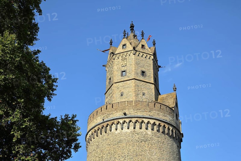 Historic Round Tower and Landmark, Andernach, Rhineland-Palatinate, Upper Middle Rhine Valley, Germany, Europe