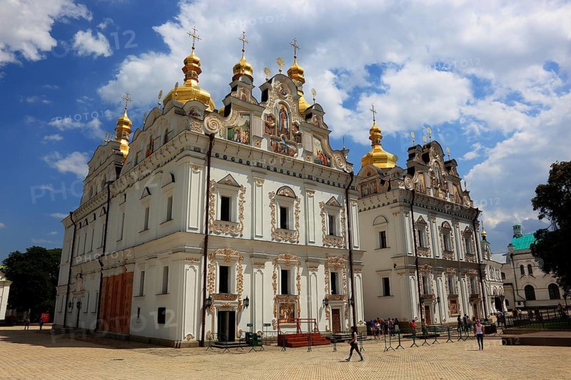 The Uspensky Cathedral, part of the monastery complex of the Kiev Cave Monastery, Holy Mary of the Assumption Monastery, Pecherskaya Lavra, Kiev, Ukraine, Europe