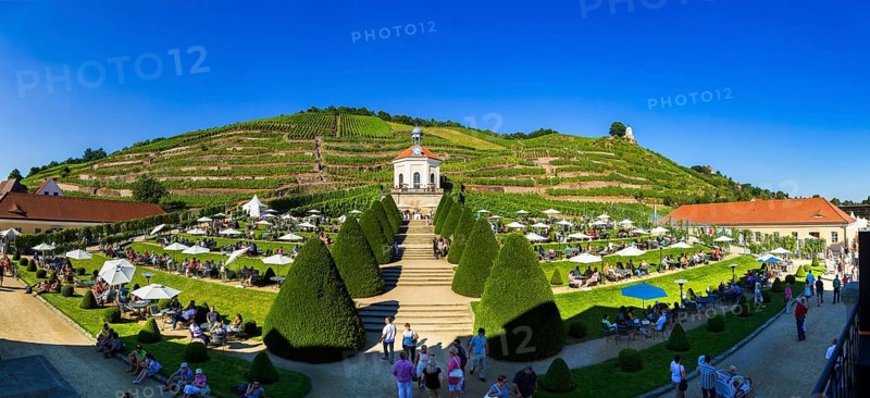 Wackerbarth Castle or Wackerbarths Ruh is a Baroque castle surrounded by vineyards in the Niederlößnitz district of Radebeul on the road to Meißen, which serves as the seat of the Saxon State Winery. The winery belongs to the Lößnitz vineyard and is located in the Radebeuler Johannisberg vineyard