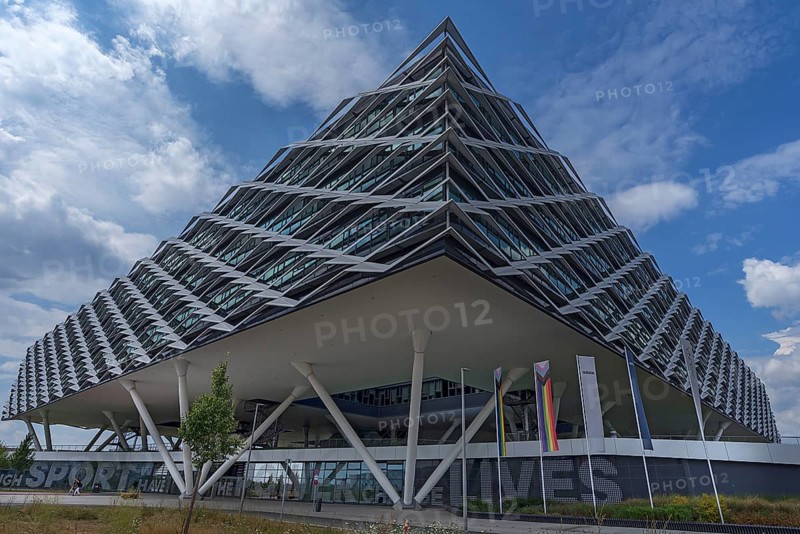 Modern Adidas administration building, Herzogenaurach, Middle Franconia, Bavaria, Germany, Europe