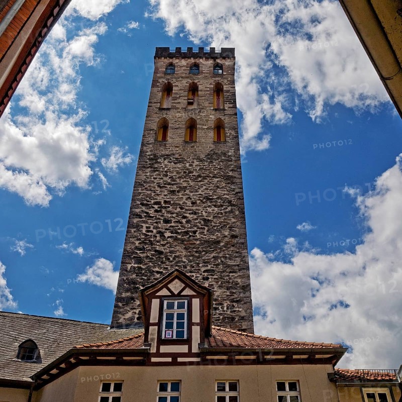 The Ferry Gate Tower or Hail Tower or Natermann Tower, Hann. Münden or Hannoversch Münden, Lower Saxony, Germany, Europe