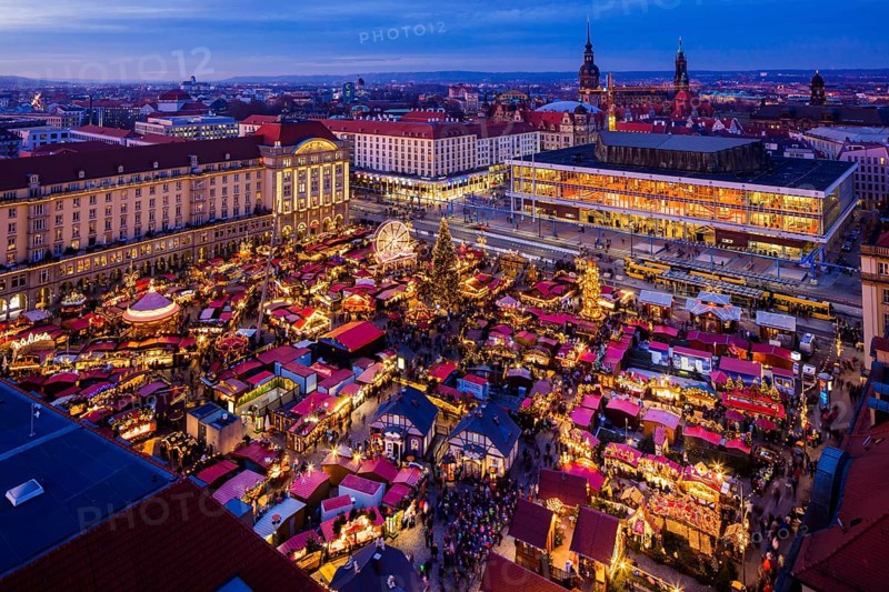 The Dresden Striezelmarkt, which has been held since 1434, is the oldest Christmas market in Germany and takes place on the Altmarkt. In 2009 the market was redesigned, a special landmark is for example the world's largest Schwibbogen. In 2020, the market was cancelled due to the Corona crisis