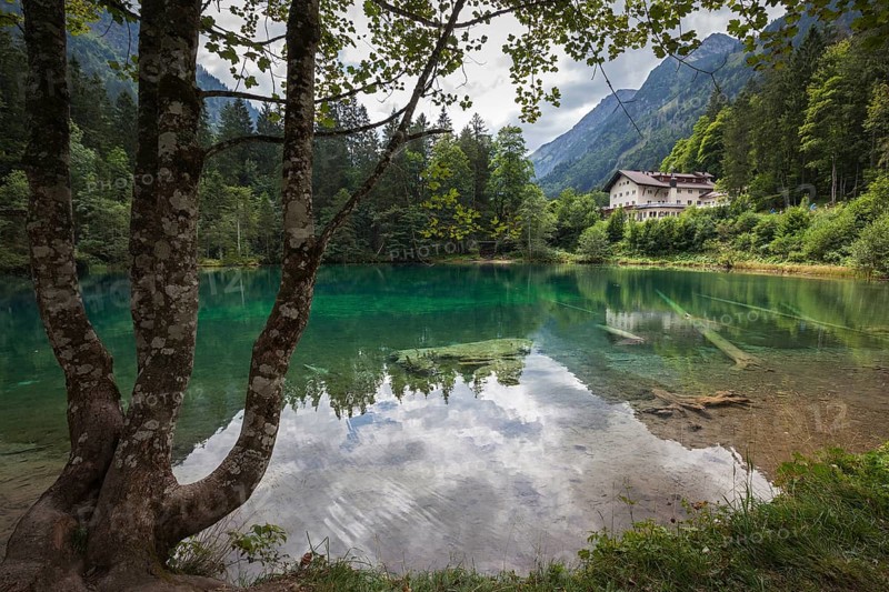 Christlessee in Gottenried, Trettachtal, near Oberstdorf, Oberallgäu, Allgäu, Bavaria, Germany, Europe