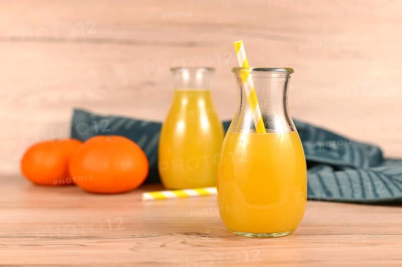 Homemade lemonade made from citrus fruits in jars