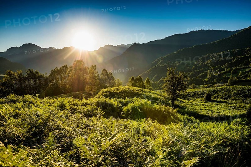 Mountain landscape, Lescun, Département Pyrénées-Atlantiques, Region Nouvelle-Aquitaine, Pyrenees, France, Europe