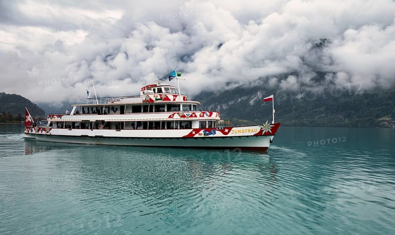 Jungfrau excursion boat, Brienz, Lake Brienz, Canton Bern, Bernese Oberland, Switzerland, Europe